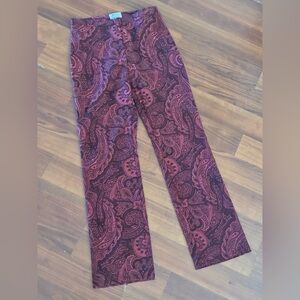 Elegant Paisley Women's Straight Leg Pants